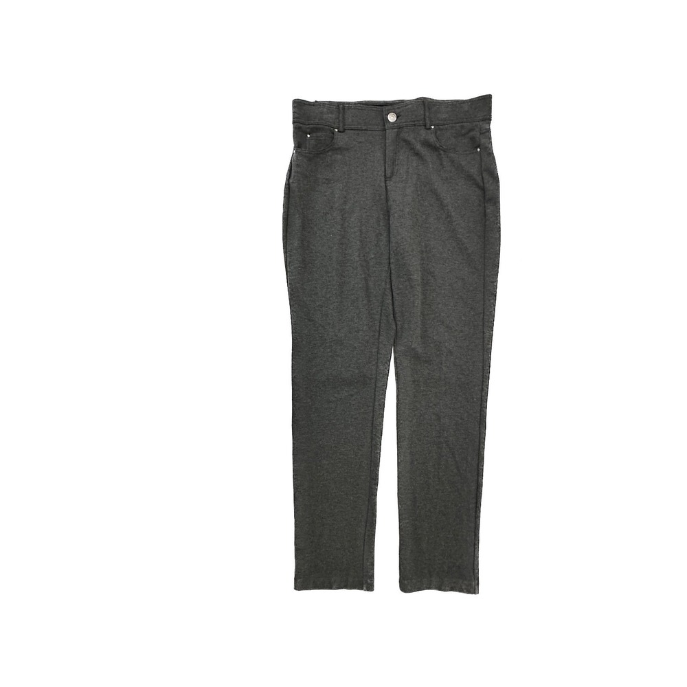 Dressbarn Straight Women's size 12 Gray Knit Pants